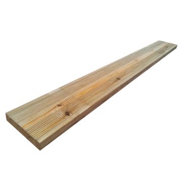Tablero de madera exterior 120cm de longitud lados liso y ranurado