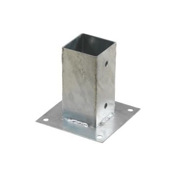 Fence post bracket for 7x7cm hot dip galvanized steel