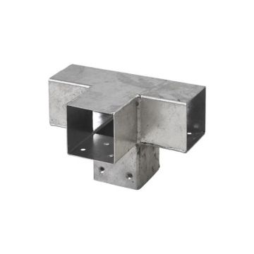 Pergola CUBIC 4-way bracket for 9x9cm - hot dip galvanized steel