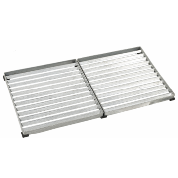 Cubic outdoor door grid 2x 40x40cm in galvanized steel