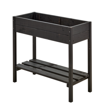 Outdoor planter on legs 88x37x79cm stained Black