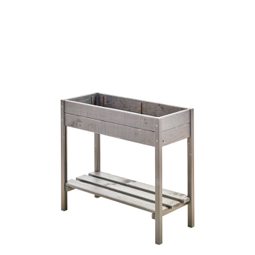 Outdoor planter on legs 88x37x79cm stained stained grey