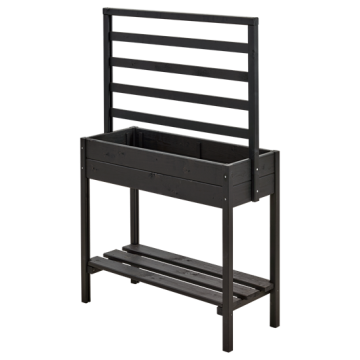Trellis planter on legs 88x37x79cm stained Black
