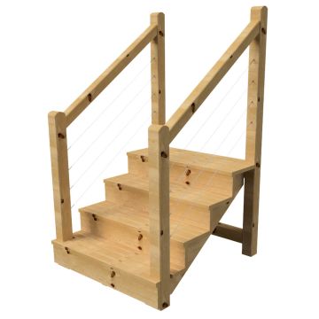 Freestanding outdoor staircase 