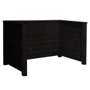 KLINK Wheelie Bin Storage 194x97x108cm - Stained black