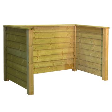 KLINK Wheelie Bin Storage 194x97x108cm - Natural