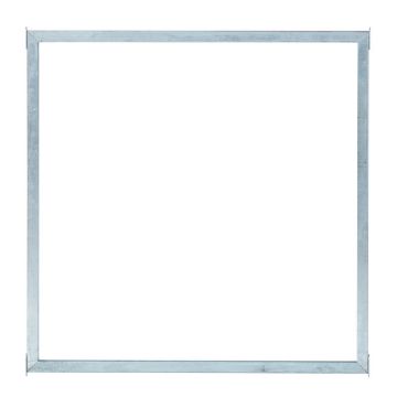 Glass Garden Screen in steel frame - tempered glass - 90x90cm