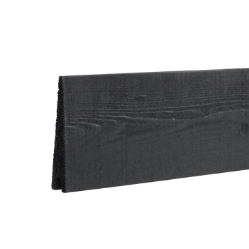 Wooden fence board for KLINK Garden fence - Stained black - 177x14cm