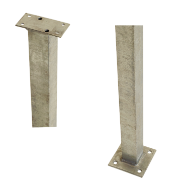 Metal baluster 4,5x4,5x103,3cm for straight handrail