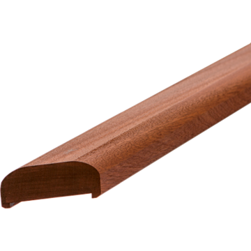 Pasamanos madera caoba - ángulo izquierdo 45º 197x6x3.6cm