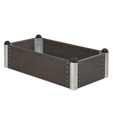 Jardinière bois rectangle 138x78x36cm wpc anthracite