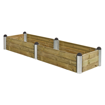 Jardinière bois rectangle 270x80x36 cm autoclave