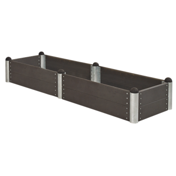 Planter rectangular 10 - composite Anthracite - 266x78x36cm