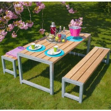 Outdoor table PLANK - 186x77x73cm - 6- 8 zitplaatsen