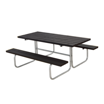 Picnic Table CLASSIC 177x155x75cm stained black