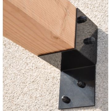 Wall bracket for pergola 85x85mm for timber 9 to 12cm - 2 pieces