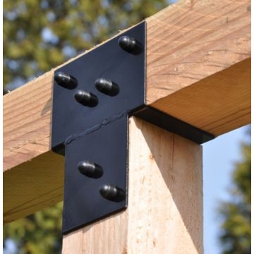 Pergola élément d'extension 85x85mm - GARVIKS - 2 pièces