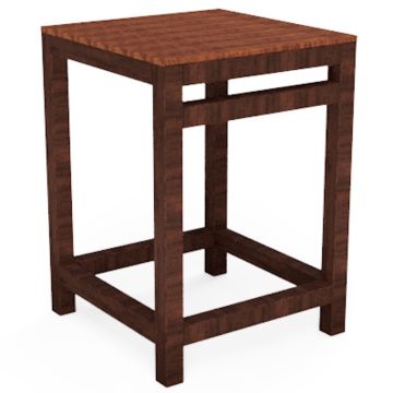 Stairs landing hardwood DD-NO-ME08 - H 8 steps 139cm
