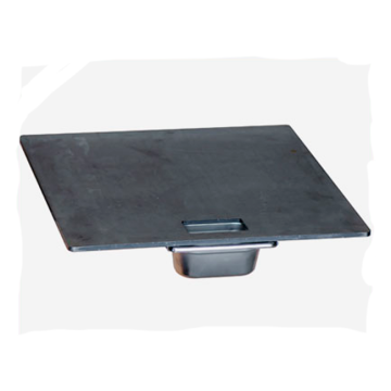 Fire plate and drip tray for Braai - 50cm