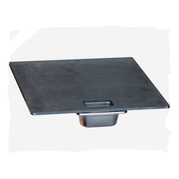 Fire plate and drip tray for Braai - 63cm
