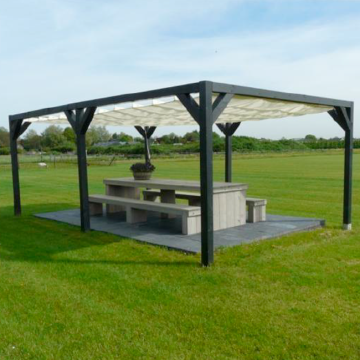 Garviks retractable pergola canopy - various colors and sizes