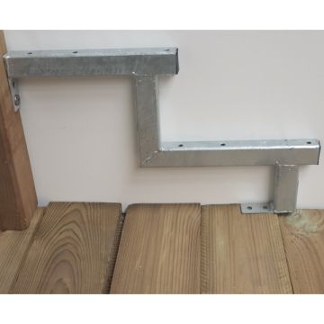 Steel Deck stair stringer 2 steps