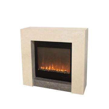 Milos Modern Fireplac 99.5x34x97cm + LED Trivero 70