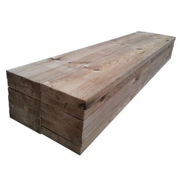 Pack de 12 tablas de madera – 120 cm de longitud - un lado liso y otro ranurado