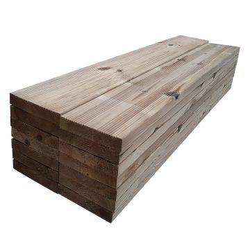 Pack de 14 tablas de madera – 100 cm de longitud - un lado liso y otro ranurado