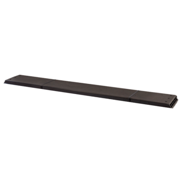 1 composiet plank antraciet 119cm rabatdeel met mes en groef