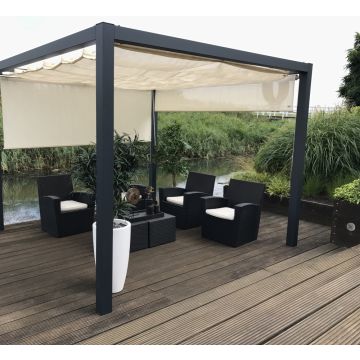 Coolfit retractable pergola canopy