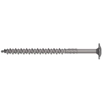 Hardwood screw Ø8mm in stainless steel A2 wafer head 180mm - 25pcs