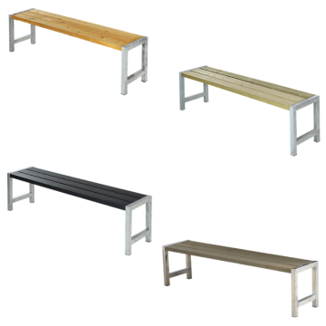 Outdoor bench for table PLANK 176x38x45cm