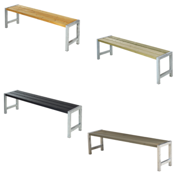 Banc extérieur Plank 3 pers (176cm) - Différents bois et coloris