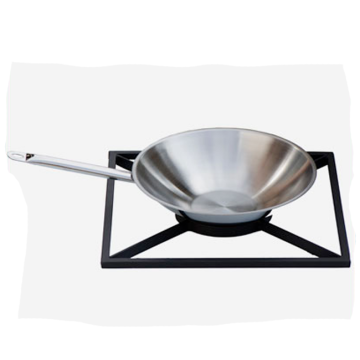 Kit Wok avec sa grille pour Braai, barbecue sud africain