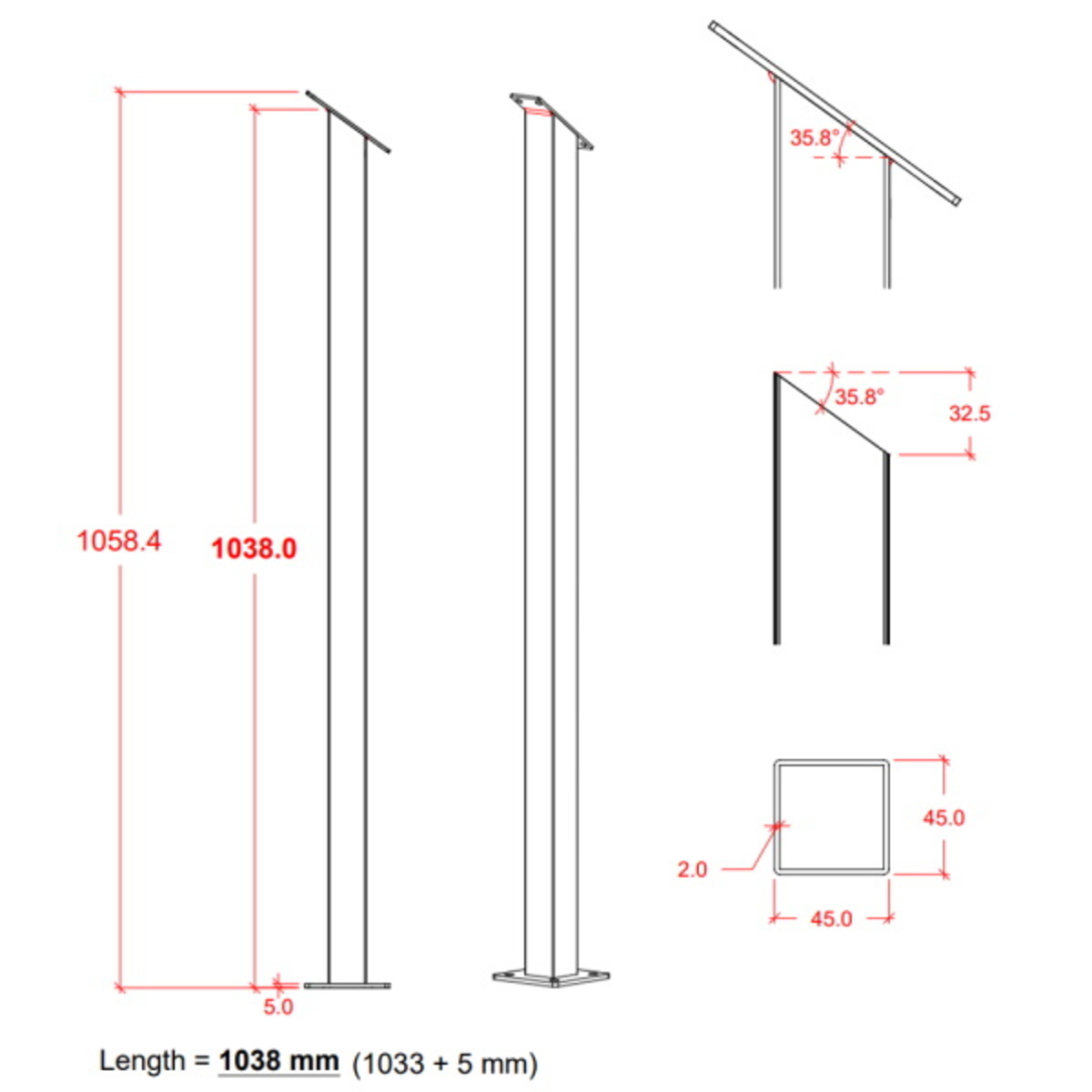 metal balusters