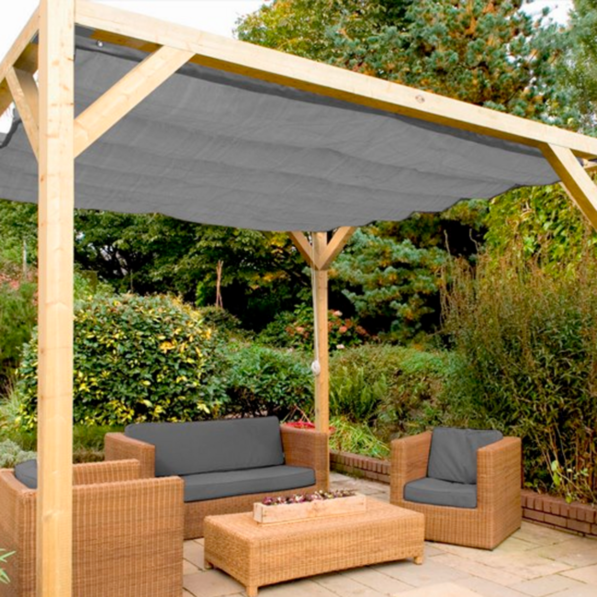 Tenda da Sole Retrattile，Tende da esterno，Tenda Parasole，Telo Ombreggiante  Crema 5x3 m in Tessuto e Alluminio XZZ250540 MaisonChic