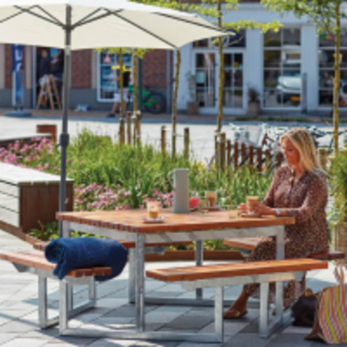 Picnic tables