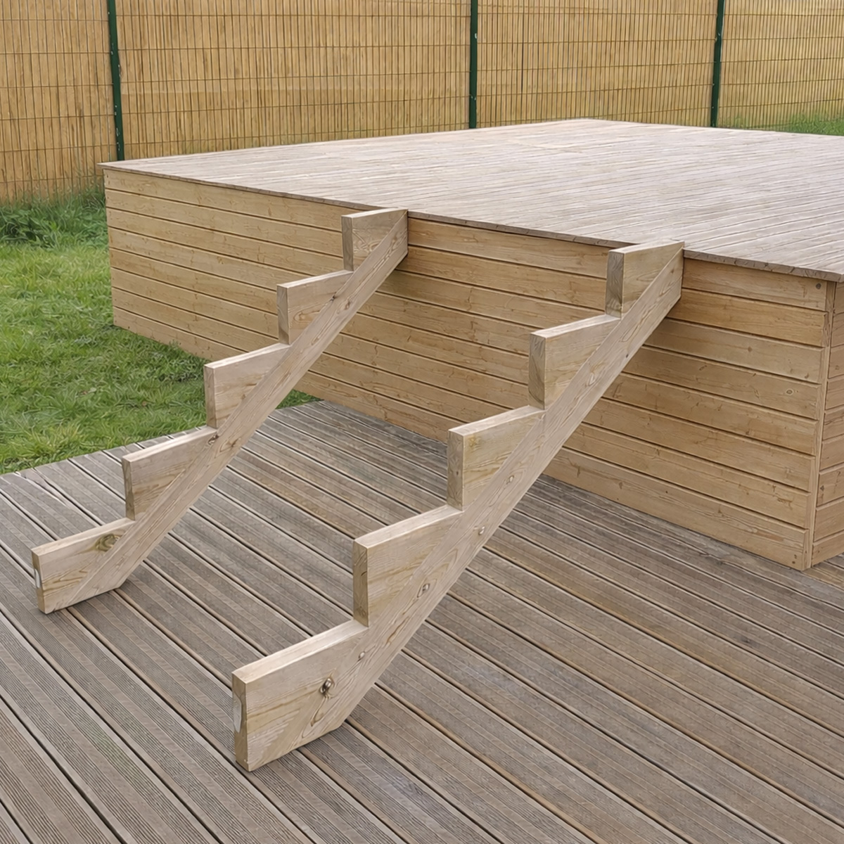 Standard stair stringer wood