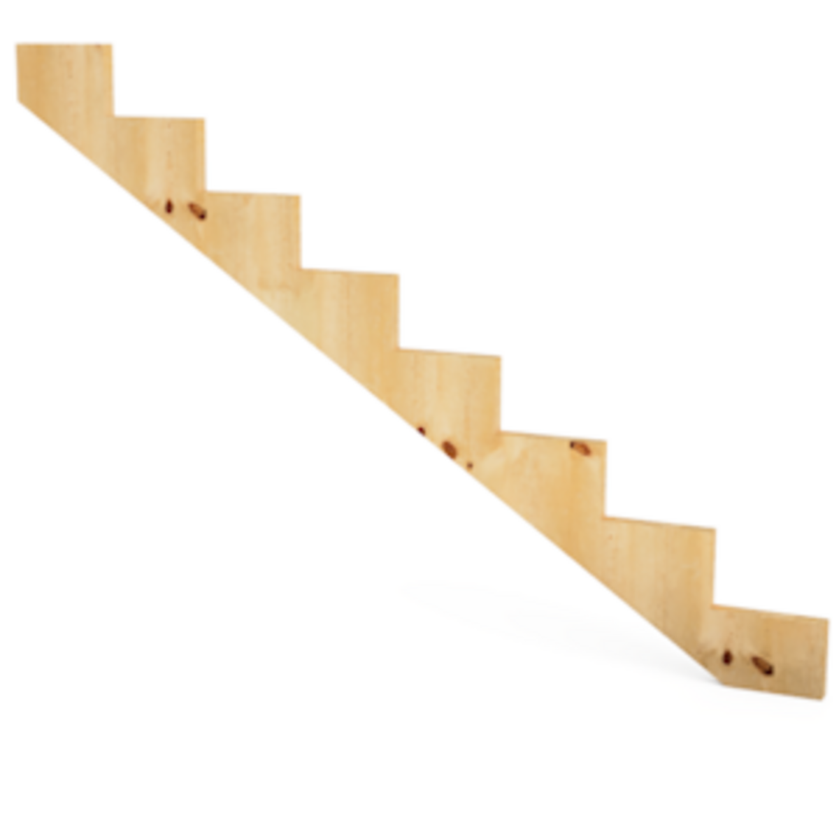 Limon escalier bois 8 marches - Pin autoclave