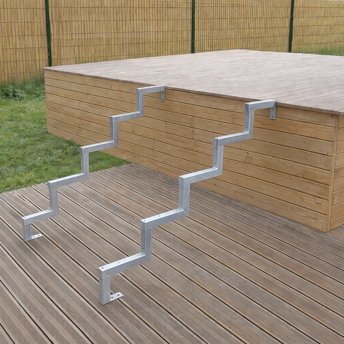 Steel stair stringers