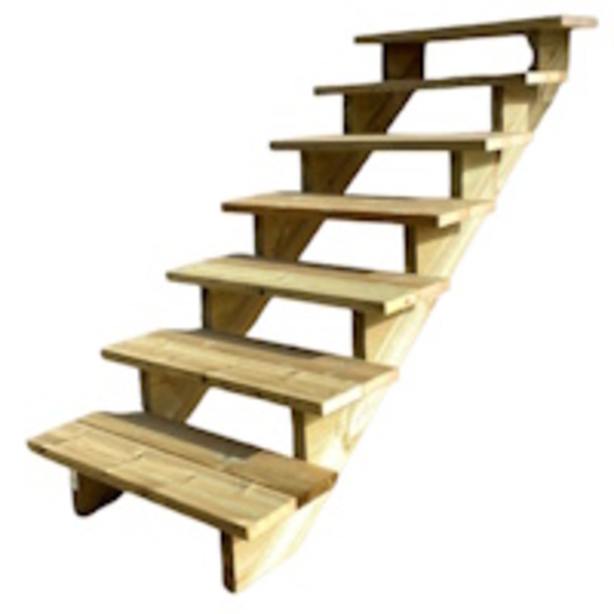 escalier bois 7 marches - h 122cm