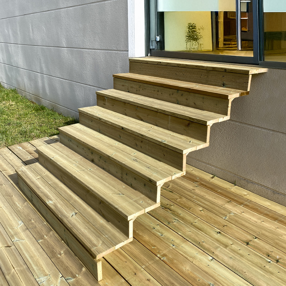 Scala in legno 7 gradini BERLIN