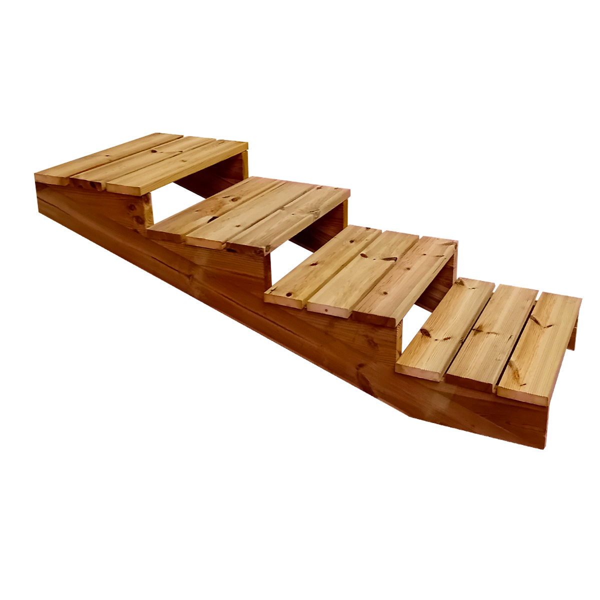 XL outdoor staircase wood with extra large steps XL outdoor staircase wood with extra large steps