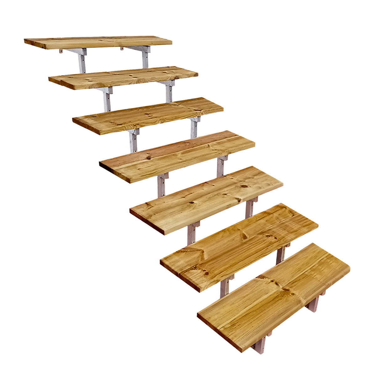 deck stairs 3 steps type C - height 53cm deck stairs 3 steps type C - height 53cm