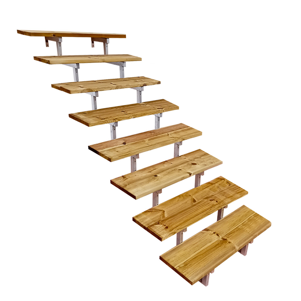 deck stairs 4 steps type C - height 71cm deck stairs 4 steps type C - height 71cm