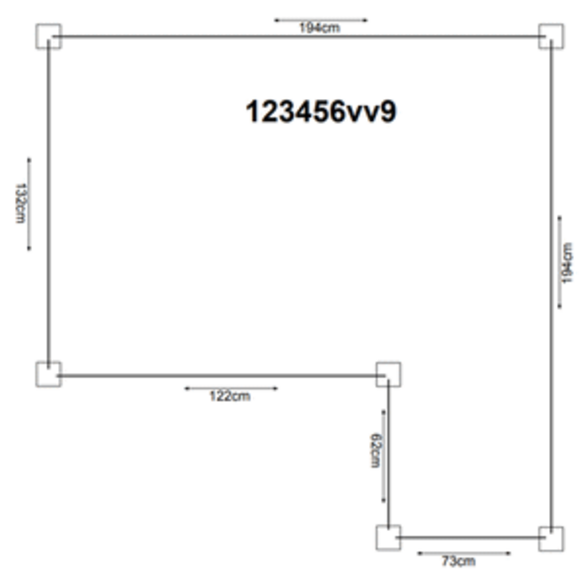 Hochbeet Holz Eckmodell Ecke Rechts - 7 Module 194x194cm