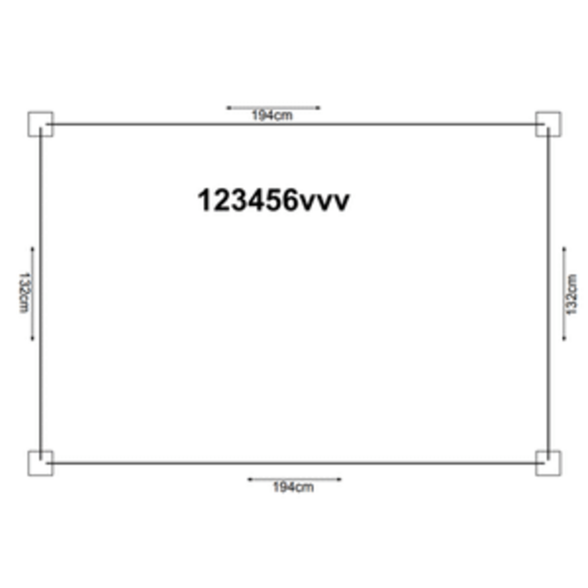 Rechteckige Hochbeet Holz - 6 Module 194x132cm