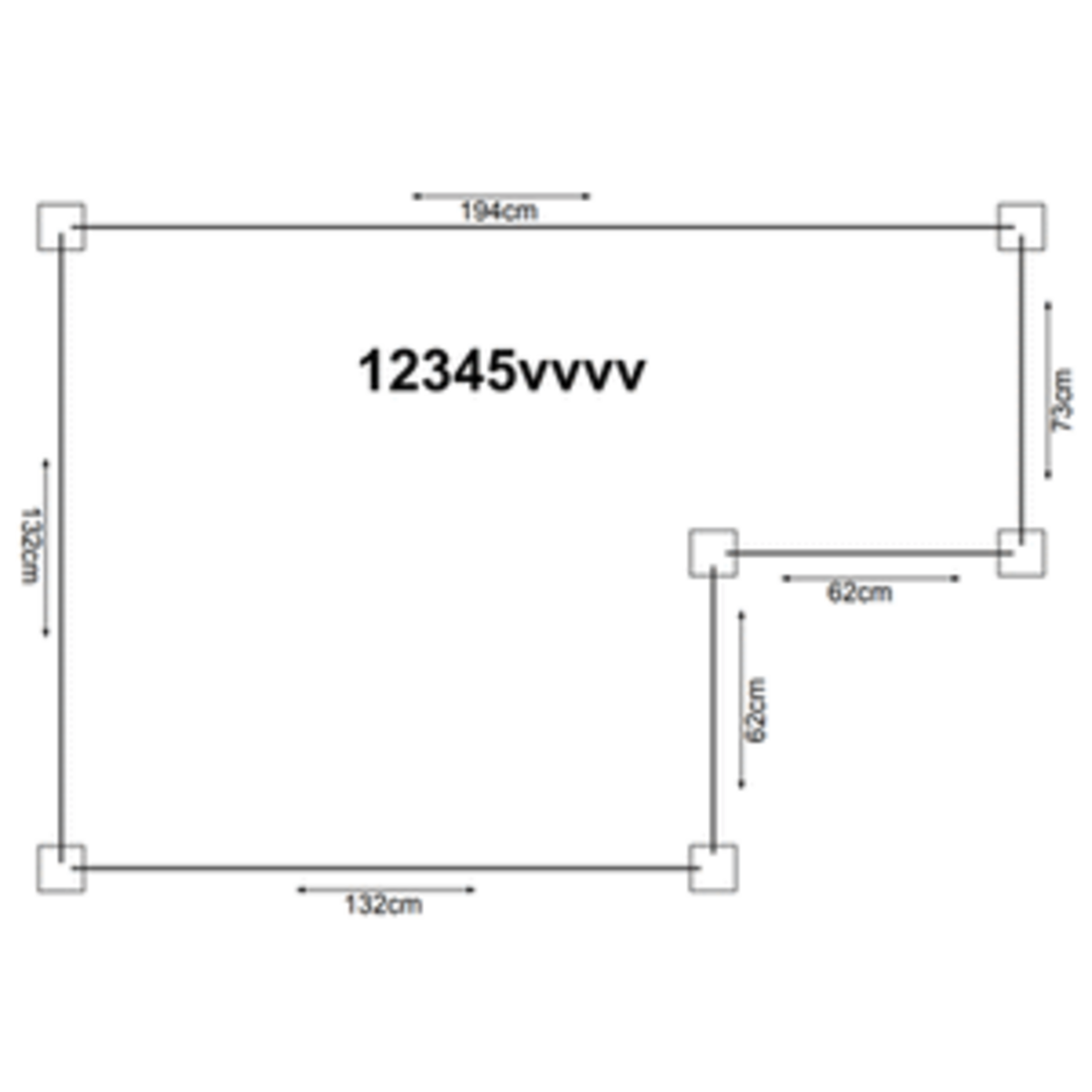 Hochbeet Holz Eckmodell Ecke Links - 5 Module 194x132cm