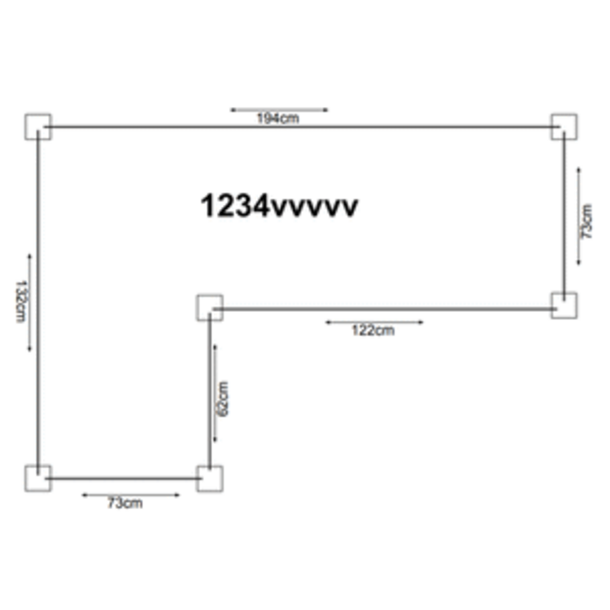 Hochbeet Holz Eckmodell Ecke Links - 4 Module 194x132cm